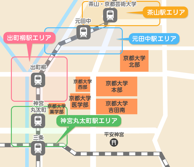 京都大学周辺マップ