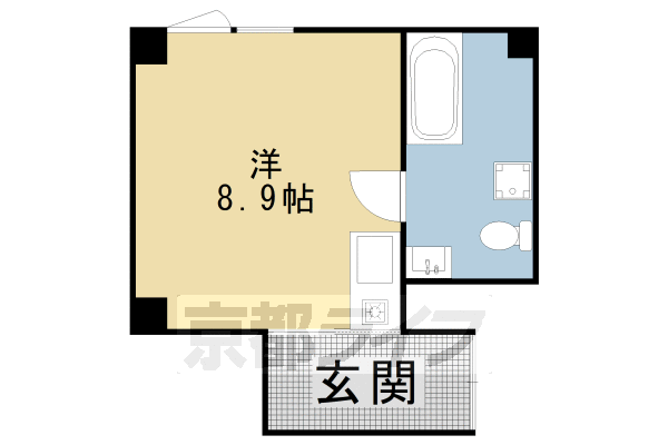 1R：洋8.9(25.1㎡)