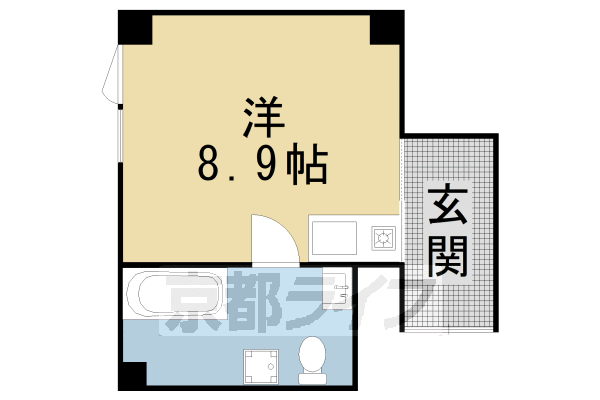 1R：洋8.9(25.1㎡)