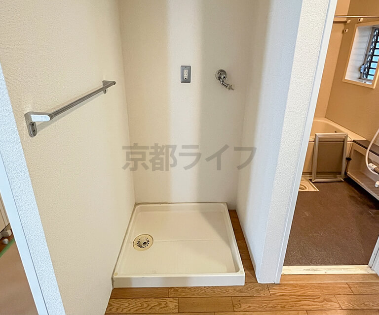 室内洗濯機置き場も完備