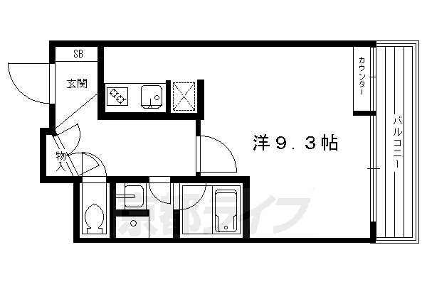 1K：洋9.3×K2（30.11㎡）