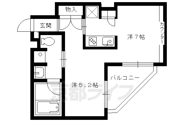 2K：洋7×洋5.2×K2（33.99㎡）