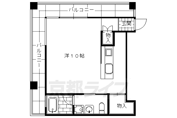 1K：洋10×K2（34.5㎡）