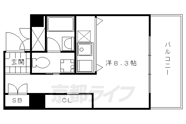 1K：洋8.3×K2（31.4㎡）