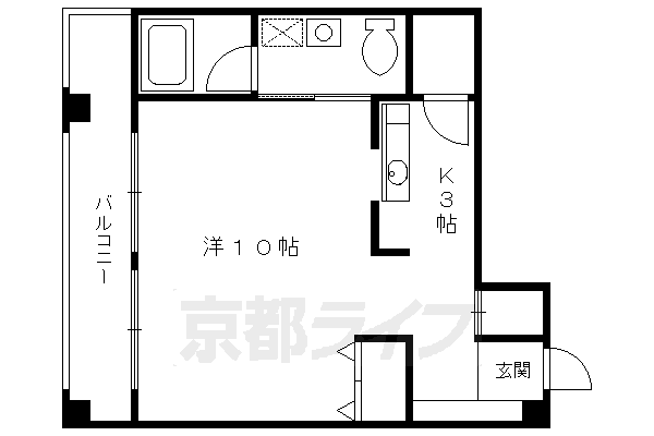 1K：洋10×K3（39.6㎡）