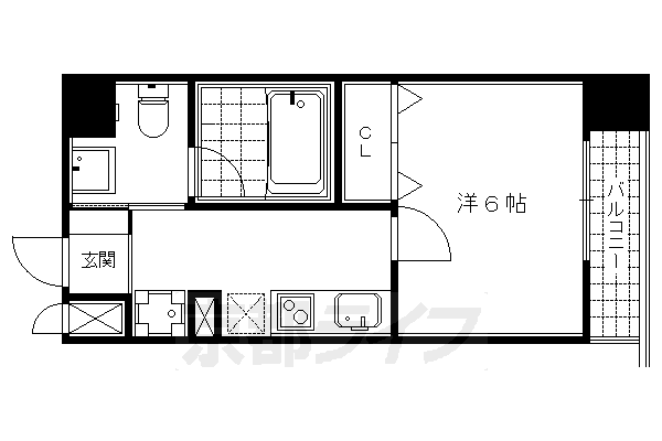 1K：洋6×K3（25.67㎡）