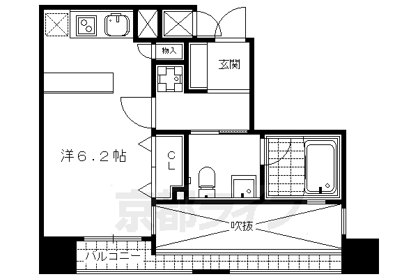 1R：洋6.2×K1（28.9㎡）