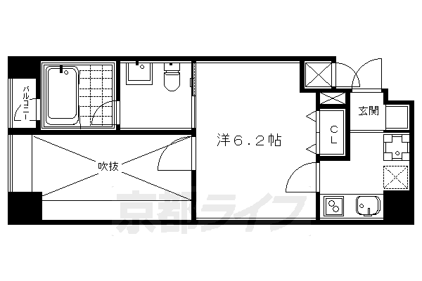 1K：洋6.2×K2（24.72㎡)