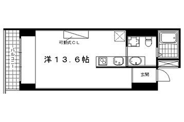 1R：洋13.6×K1（28.69㎡）