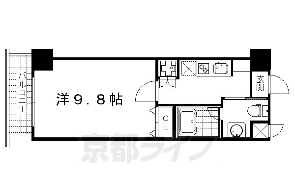 1K：洋9.8×K2（29.9㎡）