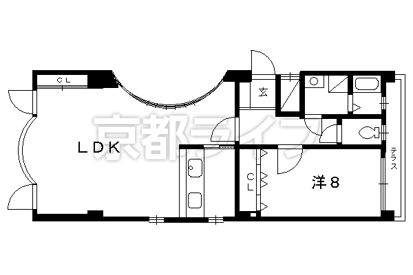 1LDK：洋8×LDK13（67.48㎡）
