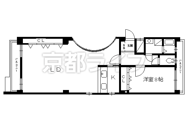 1LDK：洋8×LDK25（85.11㎡）