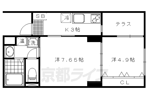 2K：洋7.65×洋4.9×K3（36.25㎡）