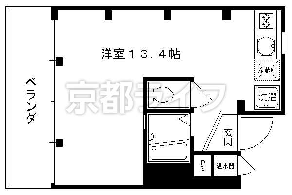 1R：洋13.4×K1（29.84㎡）