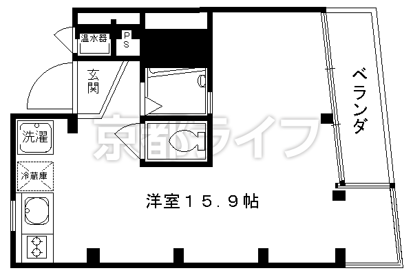 1R：洋15.9×K1（33.97㎡）