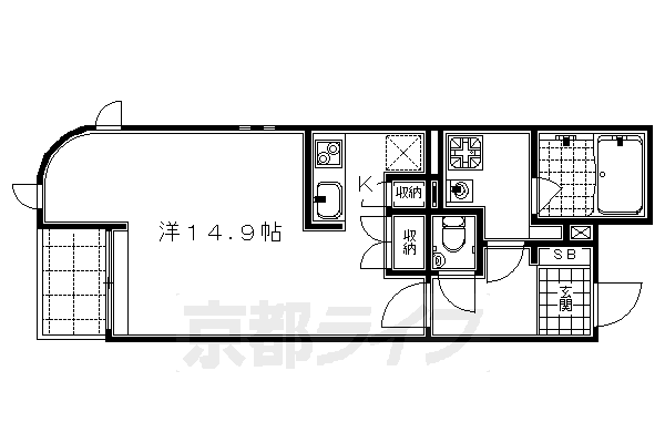 1R：洋14.9×K1（37.84㎡）