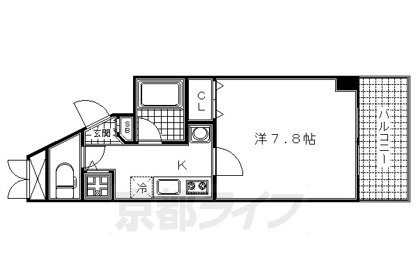 1K：洋7.8×K2（30.69㎡）