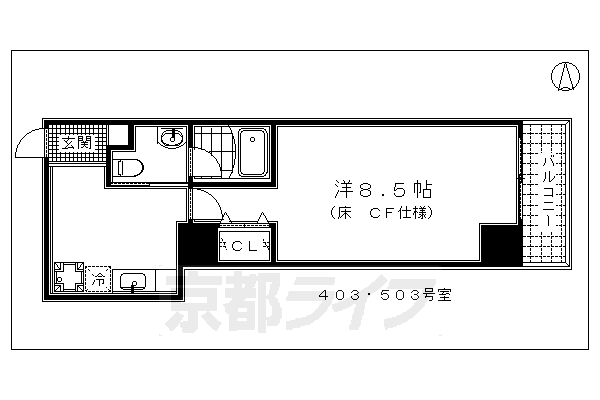 1R：洋8.5×K2（31.12㎡）