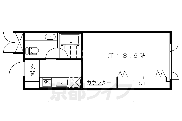 1K：洋12×K2（36.27㎡）