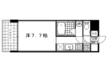 1K：洋7.7×K3（25.2㎡）