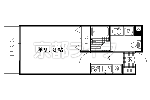 1K：洋9.2×K3（28.9㎡）