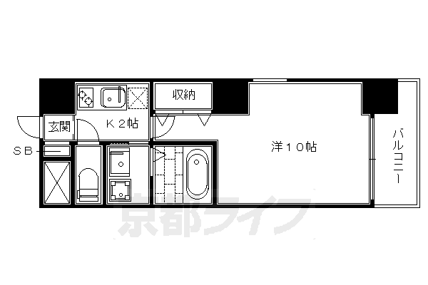 1K：洋10×K2（30.08㎡）