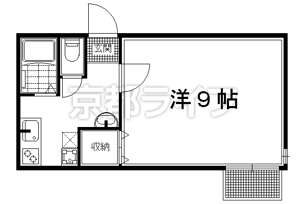 1K：洋9.18×K3（25.01㎡）