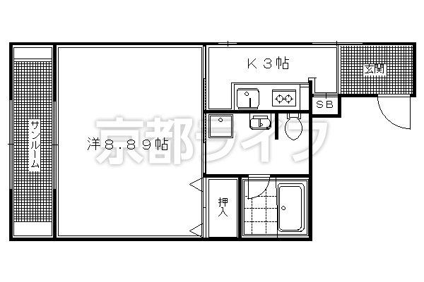 1K：洋8.89×K3（30.2㎡）