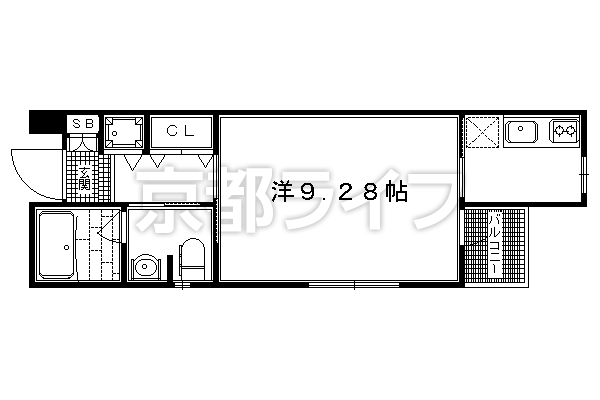 1K：洋9.28×K3（28.96㎡）