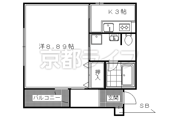 1K：洋8.89×K3（30.45㎡）