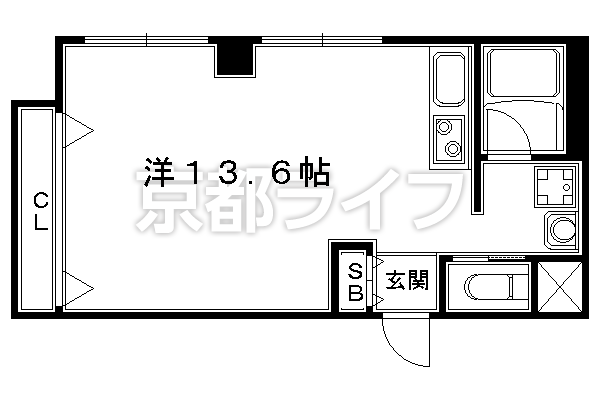 1R：洋13.6×K1（33.72㎡）