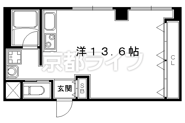 1R：洋13.6×K1（33.82㎡）