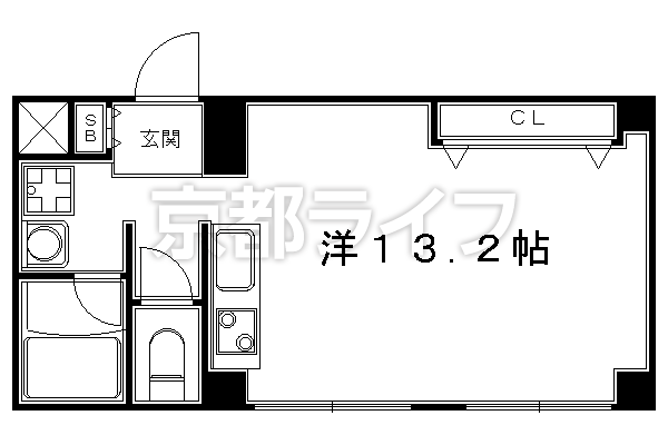 1R：洋13.2×K2（33.47㎡）