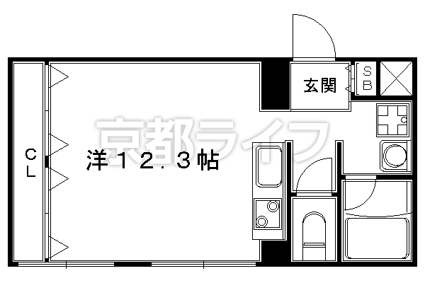 1R：洋12.3×K1（31.95㎡）