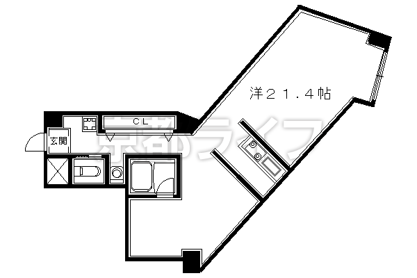 1R：洋21.4×K1（52.06㎡）