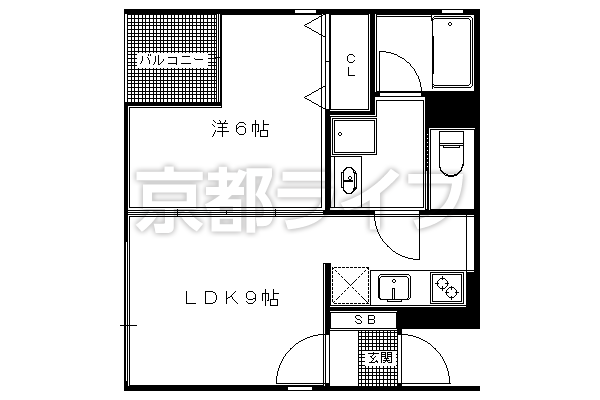 1LDK：洋6×LDK9（35.2㎡）