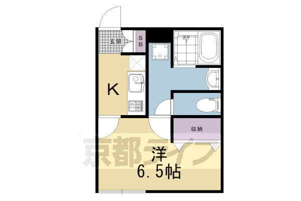 ■1K：洋6.4×K2(24 ㎡)