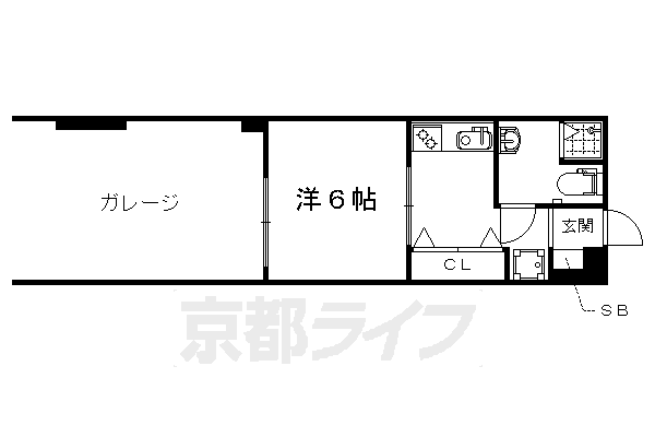 ■1K：洋6×K3(21.87 ㎡)