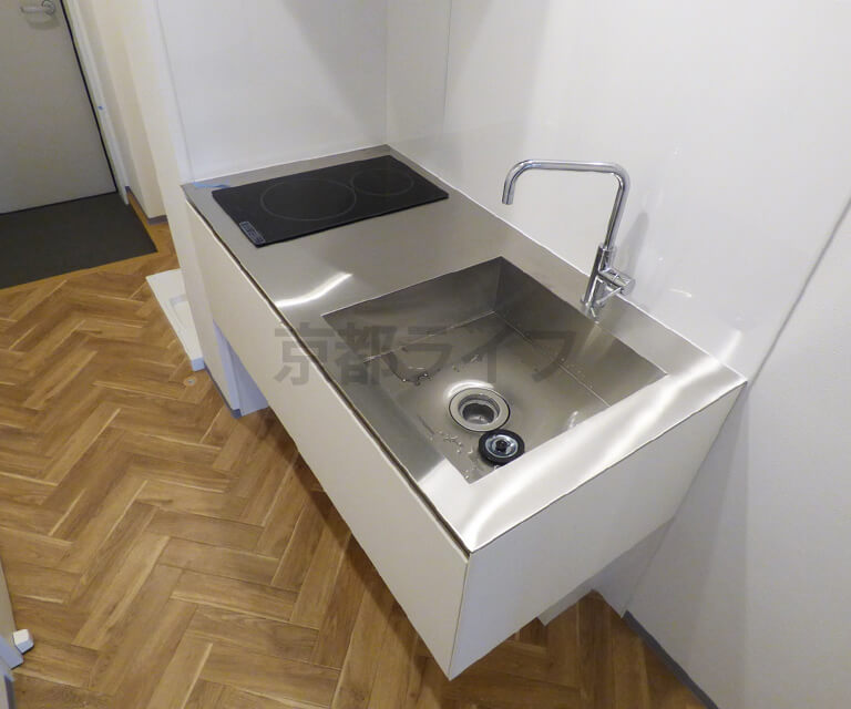 フラットでお手入れしやすいIHコンロ(2～3階のお部屋)