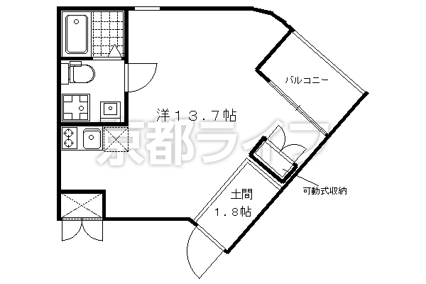 1R：洋13.7×K1（32.31㎡）