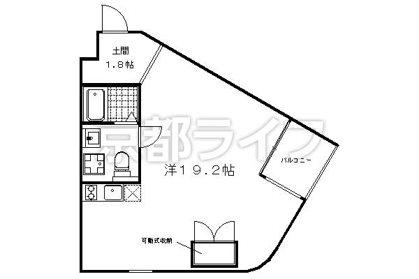 1R：洋19.2×K1（41.43㎡）