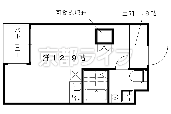 1R：洋12.9×K1（31.64㎡）