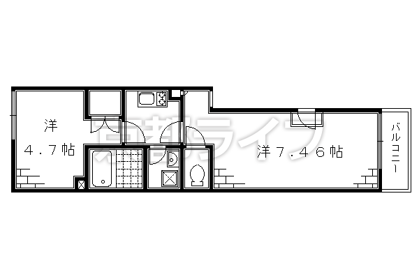 2K：洋4.7×洋7.46×K2（28.83㎡）