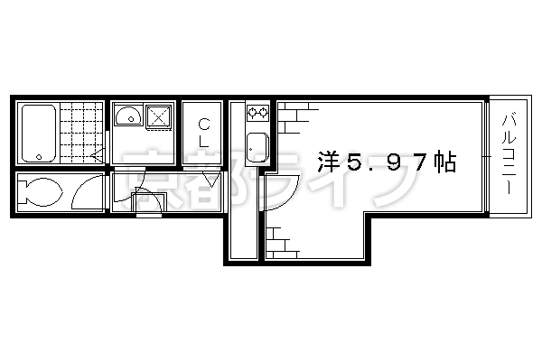 1K：洋5.97×K2（22.67㎡）