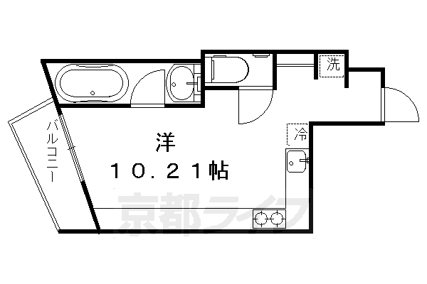 ■ワンルーム：洋10.21(16.54 ㎡)