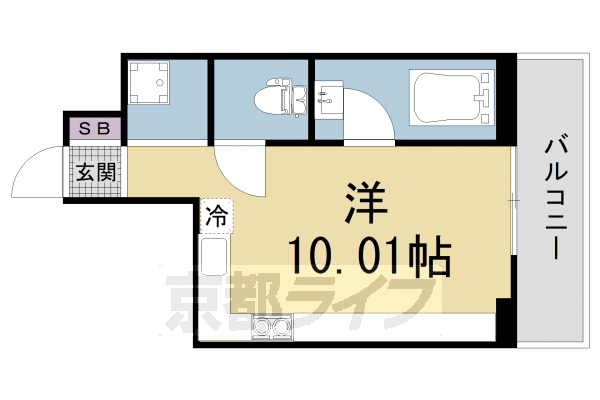 ■ワンルーム：洋10.01(16.21 ㎡)