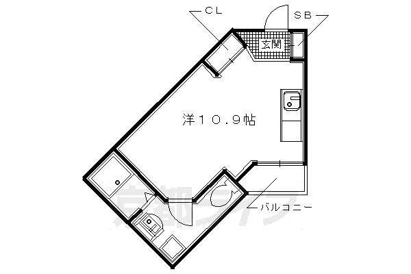■ワンルーム：洋11.9(28.85 ㎡)