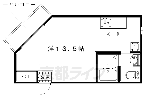 ■ワンルーム：洋14.5(31.22 ㎡)