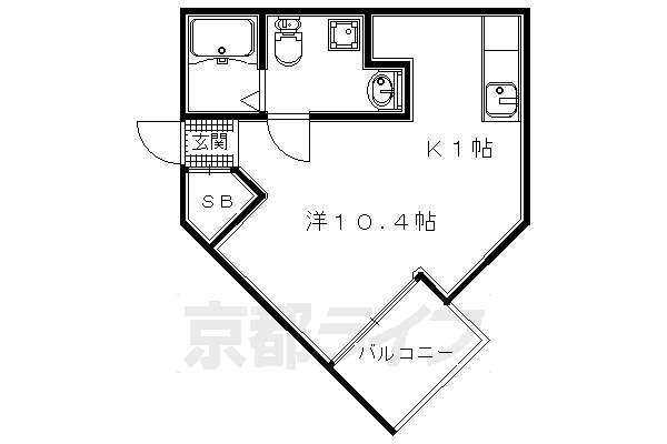 ■ワンルーム：洋11.4(26.01 ㎡)