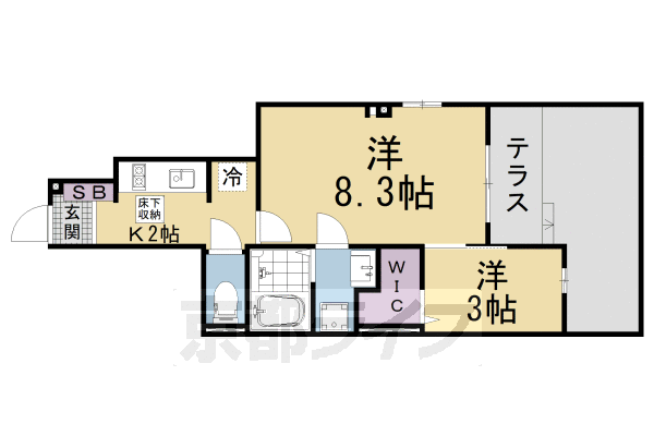 2K：洋3×洋8.3×K2(34.01㎡)